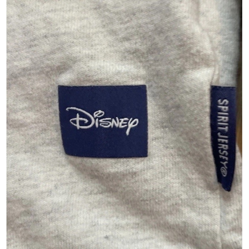 Walt Disney World Crew Neck Pullover Sweatshirt Gray Colored Lettering Back Arms - Picture 4 of 7